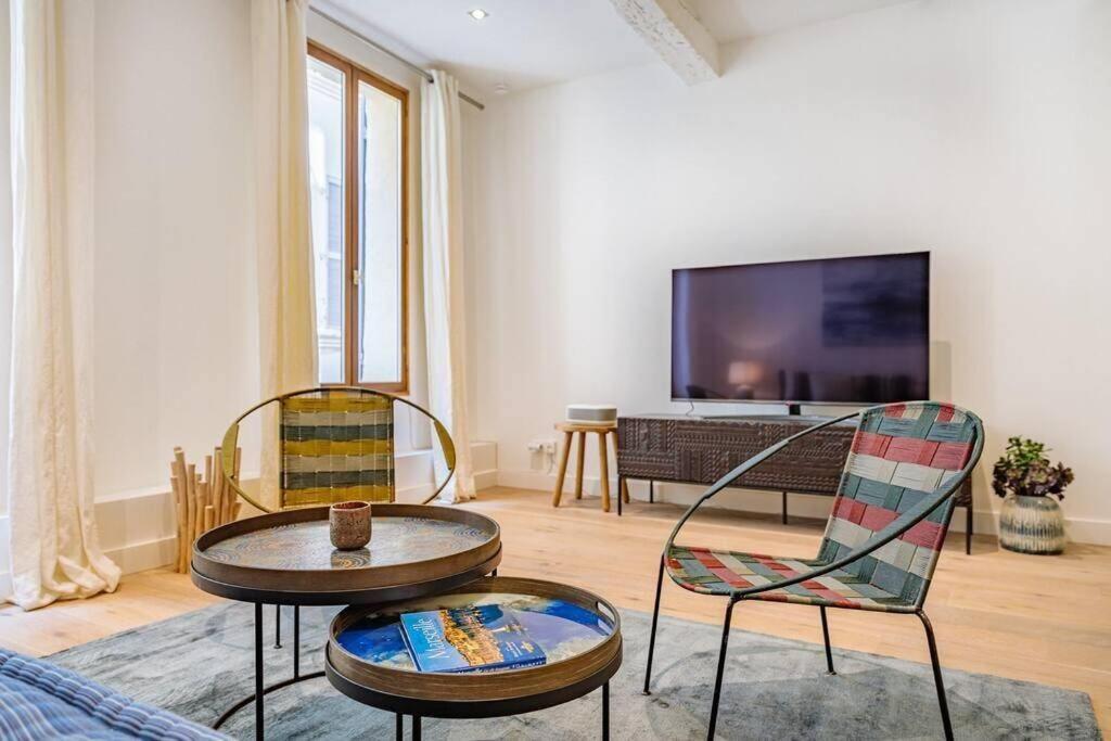 Appartement 5*, Climatise, Avec Terrasse Au Quartier Le Panier Марсель Экстерьер фото